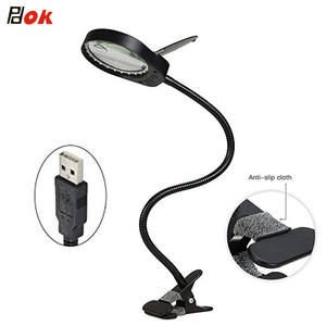 Kẹp Kim Loại Linh Hoạt Kính Lúp 3X 10X USB Powered <span class=keywords><strong>Gooseneck</strong></span> Arm Kẹp Ánh Sáng Cho Hàng Thủ Công, Phát Hiện Đọc Và Sở Thích - Product Image 3