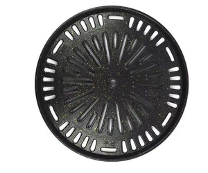 Commercial Korean BBQ Griddle Plate Round Non-stick Grill <strong>Pan</strong> with <strong>Egg</strong> Cheese Ring for Barbecue Restaurant Gas &amp; Charcoal Stove - Product Image 6