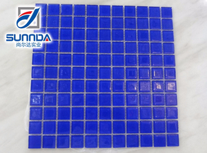 Sunnda Trung Quốc Tinh Khiết Đen Đỏ Trắng Màu Xanh Trang Trí Gạch <span class=keywords><strong>Mosaic</strong></span> Thủy Tinh - Product Image 4