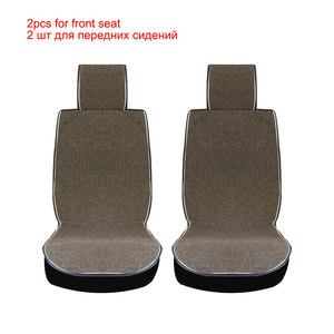 Funda Universal de lino para asiento de coche, cubierta roja de alta calidad para el verano, para el interior del vehículo - Product Image 2