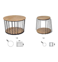 Ventes en usine EKL Nouveau design de table basse commerciale de couleur personnalisée de haute qualité en métal Table basse ronde pour bureau salon
