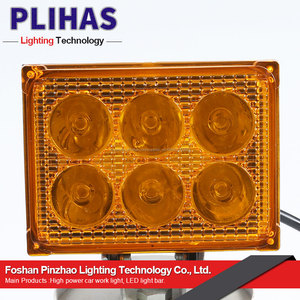 3 pulgadas 18 W 6 granos del LED trabajo luz cubo bar viga de punto Offroad LED luz de conducción para jeep coches - Product Image 2
