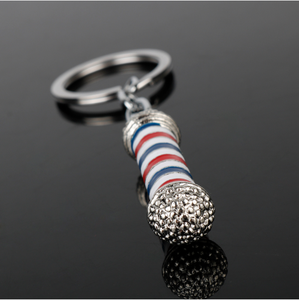 Nuevo Llavero de Moda con Diseño 3D de Poste de Barbería, Colgante de Poste de Barbería, Llavero de Hip Hop para Peluqueros - Product Image 6