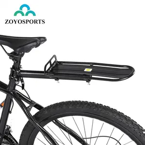 Zoyosports suporte de assento de bicicleta ajustável, liga de alumínio preto, bagagem traseira, rack para teto de bicicleta