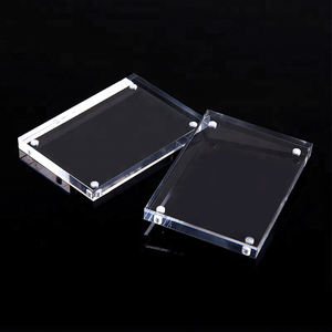 Photo Mini Album Porte-clés Personnalisé Bloc Usine Pas Cher 4x6 5x7 8x10 Acrylique Transparent Cadre Photo Magnétique