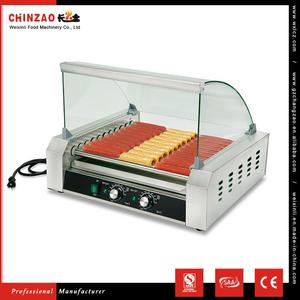 CHINZAO Productos Más Buscados 220 V/50Hz <span class=keywords><strong>110</strong></span> V/60Hz Maquinaria Perro Caliente Con Cubierta De Vidrio - Product Image 1