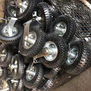 Roda de borracha pneumática inflada de 8 polegadas e 10 polegadas com freio - Product Image 3