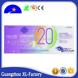 Fournisseur de tous types de billets de jeu d'arcade, billets de jeu d'arcade personnalisés imprimés, billets de loterie pour les jeux d'arcade - Product Image 6