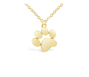 Collar de acero inoxidable con pata de perro, 3 colores - Product Image 3