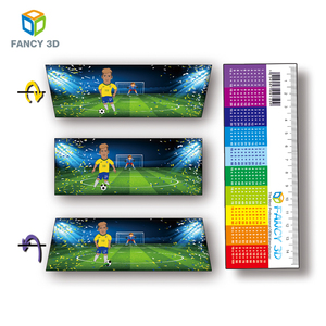 Règle parallèle imprimable en plastique, règle 3D claire, produit de vente en gros, Design personnalisé - Product Image 4