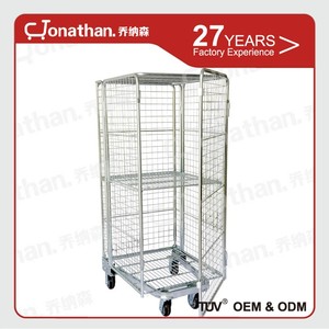 Transport pliant chariots <span class=keywords><strong>à</strong></span> roulettes supermarché fil rouleau cages panier - Product Image 4