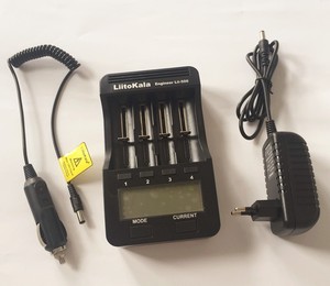 Liitokala Engineer Lii-500 Pin Lithium Bốn Khe Cắm Bộ Sạc Đa Chức Năng Với A/LCD Crystal <span class=keywords><strong>Display</strong></span> + Bộ Chuyển Đổi 12V2A Lii500 5V1A - Product Image 3