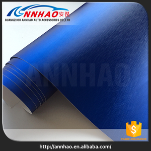 1.52*20 <span class=keywords><strong>M</strong></span> Brushed Metallic Blue Sky Vinile Foglio di Carta Da Imballaggio - Product Image 2
