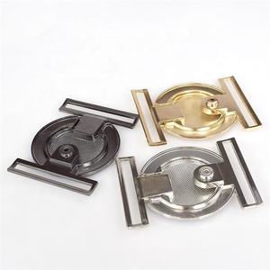 Meetee AP267 50mm सजावटी कोट बटन सामान मिश्र धातु दौर बेल्ट बकसुआ महिलाओं के नीचे जैकेट के लिए DIY कपड़े कुंडी बटन - Product Image 5