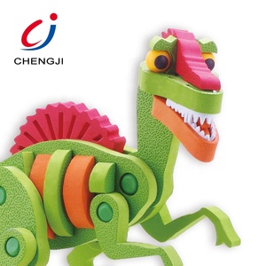 High Quality Cheap Intelligence Plastic Animal <strong>Building</strong> <strong>Dinosaur</strong> 3d <strong>Foam</strong> Jigsaw <strong>Puzzle</strong> <strong>Eva</strong> Small Kids Diy <strong>Block</strong> Toy - Product Image 2