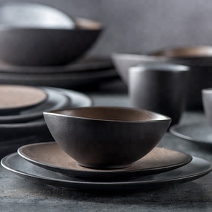 Japanese Korean Restaurant Ceramic Houseware of Crockery Pottery <strong>Cereal</strong> Pasta Serving Mixing <strong>Bowls</strong> <strong>Set</strong> - Product Image 5