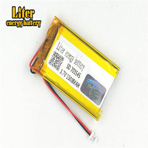 Spina 1.0-<span class=keywords><strong>2</strong></span> P 3.7 V 703545 1500 mah fabbrica di alta qualità ai polimeri di litio li-ion batteria ricaricabile lipo batteria - Product Image 1
