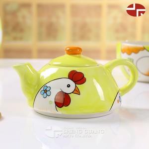 Diseño de pascua con pintura dolomita tetera de cerámica y taza de conjunto - Product Image 3