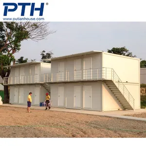 Stairs 2 Floor Accommodation Steel Stairs Balcony Prefab House Container Homes