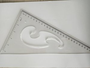 Règle triangulaire <span class=keywords><strong>d</strong></span>'architecture <span class=keywords><strong>3</strong></span> pièces, deux règles triangulaires, une règle droite en plastique - Product Image 3
