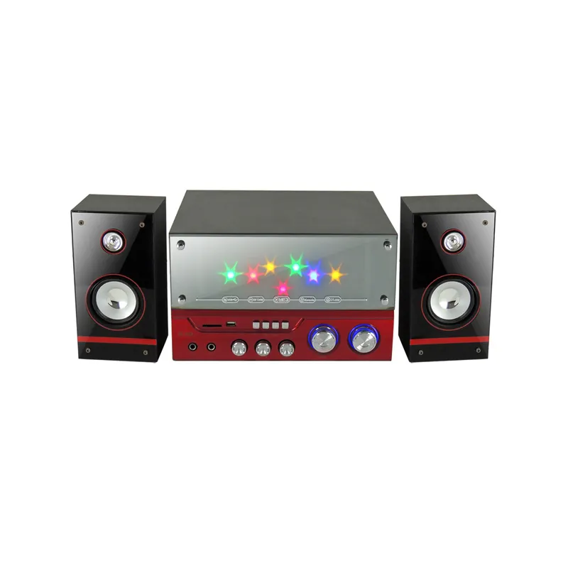Laatste technic touch control screen stereo audio subwoofer bass multimedia 2.1 home theater systeem kast gemaakt in china