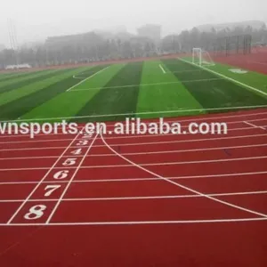 Pista de borracha e material do campo atlético superfície da pista para o estádio