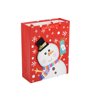 Túi Giấy Giáng Sinh X'mas Nhà Máy <span class=keywords><strong>Yiwu</strong></span> Túi Quà Giáng Sinh Thiết Kế 3D - Product Image 3