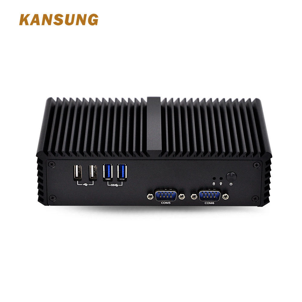 Kansung mini pc K4200YP6 con core i5 procesador, LAN dual, 6 * USB múltiple de puerto serie RS-232 sin ventilador X86 pos