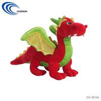 Jouets en peluche de dragon volant de haute qualité, verts, mignons, exquis et magnifiques
