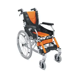 Silla de ruedas Manual para niños pequeños, silla de ruedas plegable de acero, suministros de terapia de rehabilitación, 74x33x91cm, TSW909P-31