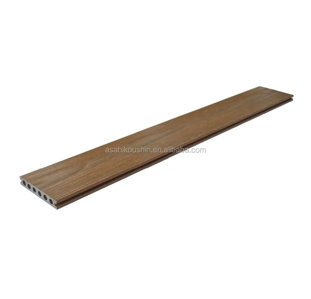 Teak wood Newtech co-extrusion WPC decking for outdoor usage