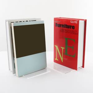 Organizzatore da Scrivania Personalizzato, Fermalibri Antiscivolo Resistenti in Acrilico Trasparente per Scaffali, Supporti per Libri per Casa, Ufficio e Biblioteca - Product Image 2