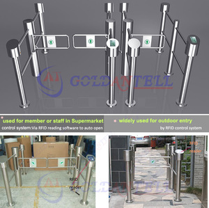 <span class=keywords><strong>Tourniquet</strong></span> automatique, portail battant intelligent à <span class=keywords><strong>angle</strong></span> de rotation de 180 degrés, approuvé CE - Product Image 2