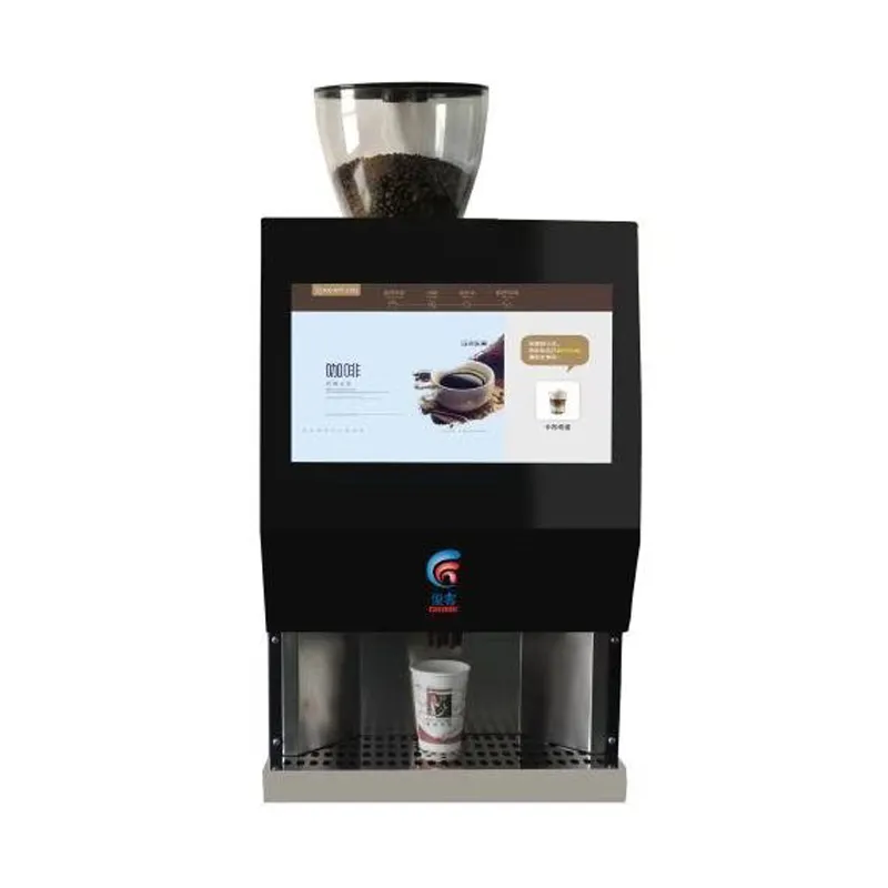 Distributore automatico di caffè fresco senza contatto JK90 scocca in acciaio al carbonio e pompa frontale in vetro temperato acqua/acqua di rubinetto codice QR Google Pay
