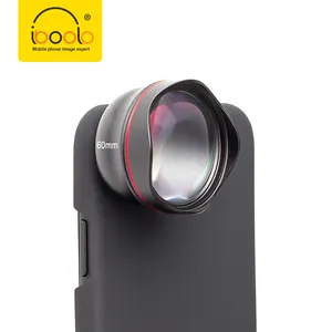 Iboolo Kamera Penutup Lensa 60 Mm Universal Full Frame Pro Tele Lensa Potret untuk Smartphone