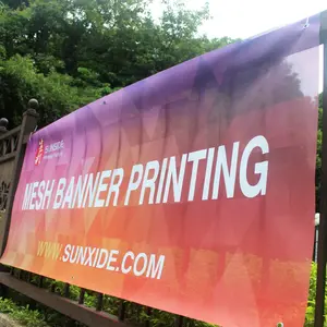 Digitale print opknoping Outdoor evenement printing hek achtergrond mesh banner