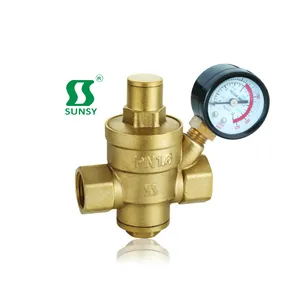 Trung Quốc Yuhuan Shunshui Sunsy Nhà Máy BSPP BSP NPT Rèn Nữ Chủ Đề Brass Áp Lực Phát Hành Van Giảm Van