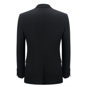 Dernières créations de costumes d'affaires en gros, taille plus, respirants, en laine, noirs, pour hommes, pour les mariages et les soirées - Product Image 4