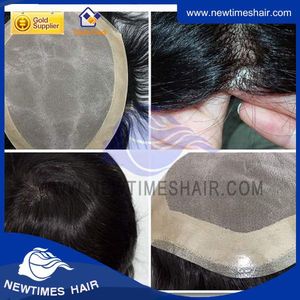 LD17: Sistema de reemplazo de cabello para hombre con base mono. fina y PU y piel en el frontal - Product Image 1