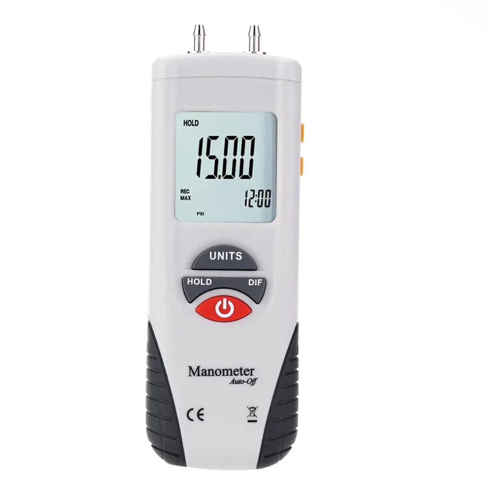 Hti Manometer ความดันความดันที่แตกต่างกันความดันสูงเครื่องทำความเย็นแบบดิจิตอล