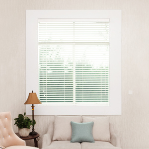 Librement lumière voletant blanc couleur bois matériel corde d'échelle contrôle stores en bois véritable - Product Image 2