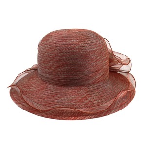 Casquette de mariée Sinamay Church Derby Fascinator pour femmes pas cher Chapeau de mariage British Tea Party - Product Image 5