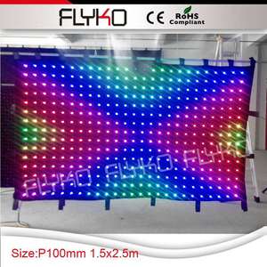 Envío Gratis: Cortina LED para Fondo de Video, Efecto de Iluminación para Cabina de DJ, Soporte para Escenario, Perfecta para Fondos de DJ, Control por <span class=keywords><strong>PC</strong></span>/<span class=keywords><strong>DMX</strong></span> - Product Image 5