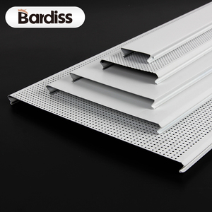 Plafonds à lamelles linéaires en forme de C de haute qualité Tuiles de revêtement de plafond en aluminium blanc de 50mm - Product Image 3