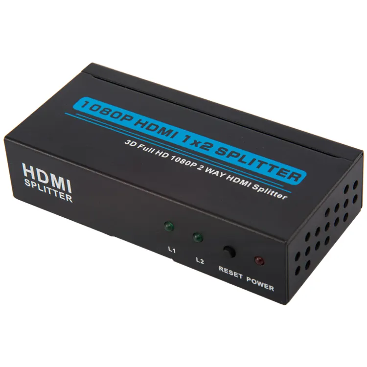 Factory Direct Supply 3D 1080P 4k high quality HDMI Splitter 1X2 1 Input 2 Output Hdmi Splitter