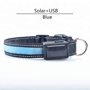 2018 hot sale quality USB and solar charging ways led <span class=keywords><strong>dog</strong></span> collar - Product Image 4