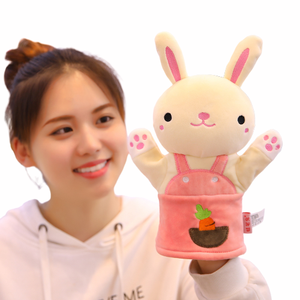 Trẻ Em khuyến mại Mềm Động Vật Sang Trọng Đồ Chơi Con Rối Tay Tùy Chỉnh Giáo Dục Con Rối Phim Hoạt Hình thỏ Sang Trọng Tay Con Rối - Product Image 6