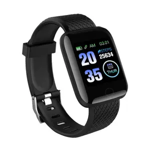 스마트 팔찌 D13 남성 여성 안드로이드 전화 방수 심박수 추적기 혈압 산소 스포츠 116 플러스 Smartwatch