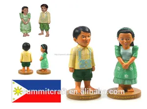 filipinas niños y niñas del polyresin bobble la cabeza de los órganos