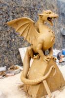 YOUFINE taille personnalisée couleur Design décoration de jardin grandeur nature Western vert Bronze Dragon Sculpture